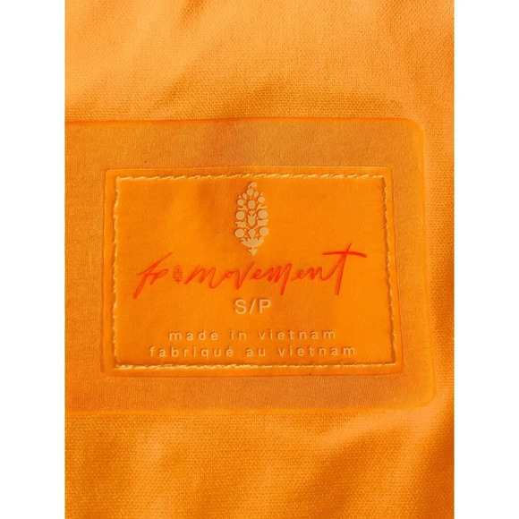 Free People Movement New Rain And Shine Jacket size Small Morning Sun Orange - Picture 11 of 12